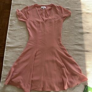 Reiss, dusty rose silk dress, size 2